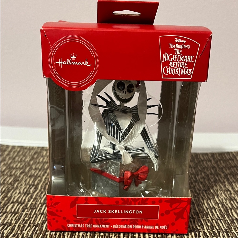 Hallmark Jack Skellington Ornament with Red Bow